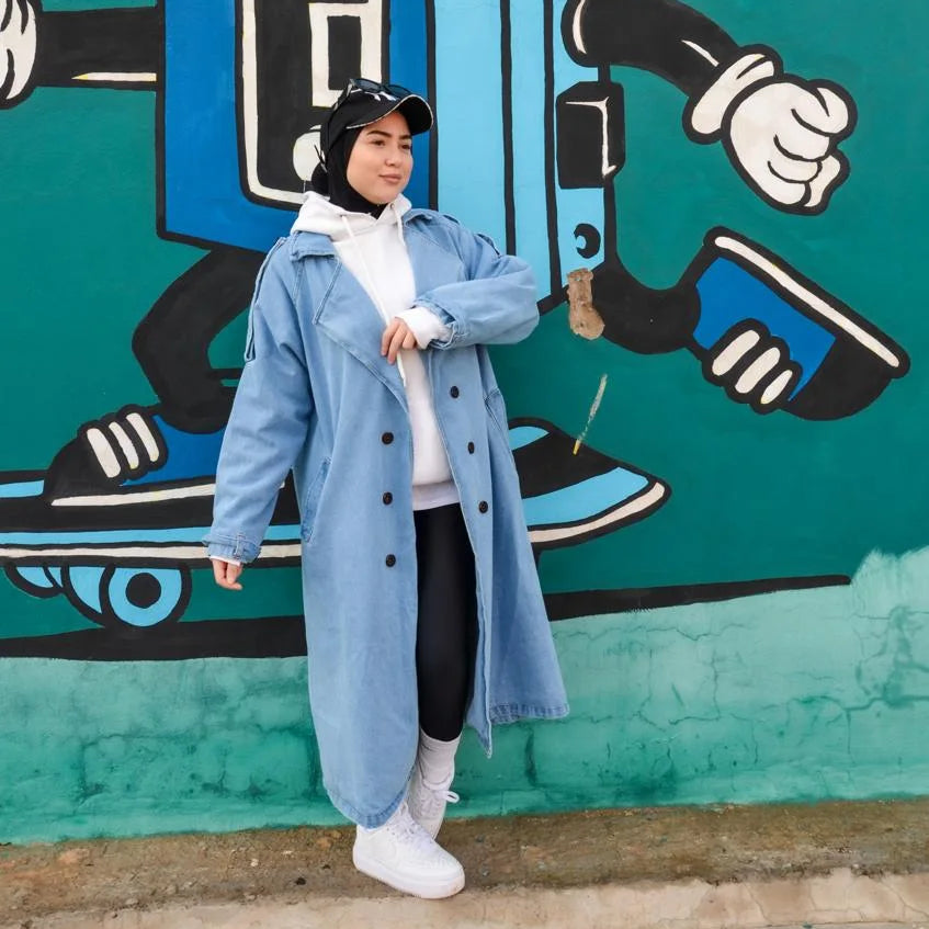 Trench Long en jean